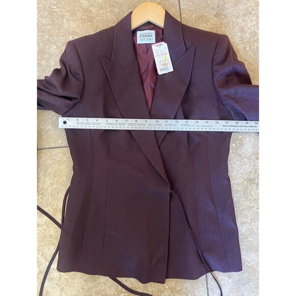 NWT Ladies Sz 6 Italy Gianfranco Ferre Vintage Designer Jacket & Skirt Suit Set - Picture 9 of 12